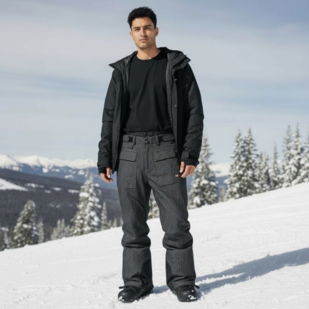 Foursquare S4 Smith Snowboard Pants Size M Darkness Rip Guard 10K